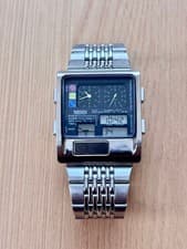 CITIZEN Ana-Digi Temp INDEPENDENT 8967-L19019 Vintage 90s Japan Made Watch Used