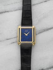 80s Piaget Stepped Case 74108 - 18K YG, Lapis Lazuli Dial, Quartz