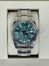 2025 Rolex Sky-Dweller 336934 Silver Oyster Bracelet with Silver Bezel Full Set