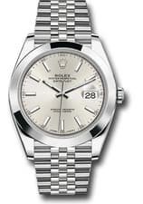 Rolex Datejust 41 Silver Index Dial on Jubilee Ref 126300 with New Style Card