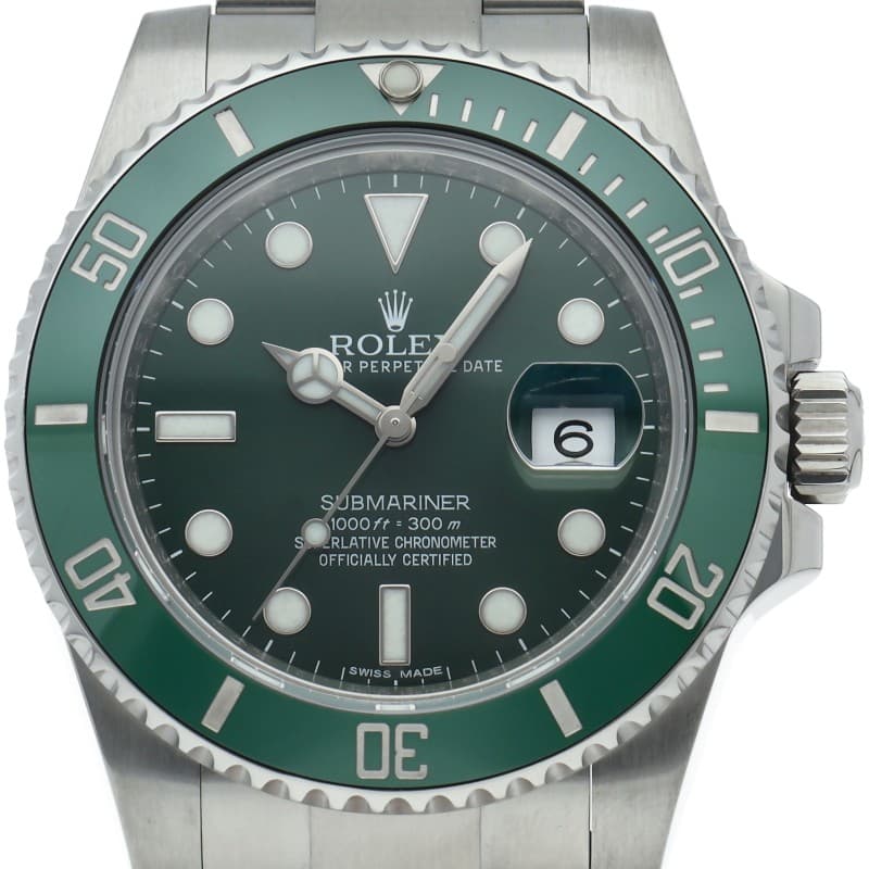 ROLEX Submariner Date Watch Green 116610LV Stainless Steel mensWatch green USED