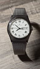 Vintage Hamilton Swiss Made 710002-3 Day/Date Men's Quartz Watch