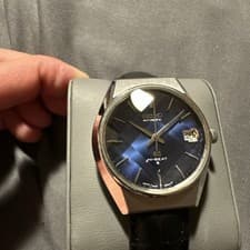 RARE Grand SEIKO Automatic Watch Beautiful blue cut glass Overhauled 5645-8000