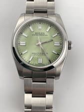 Rolex 36mm Oyster Perpetual Pistachio Dial 116000 2009 serviced