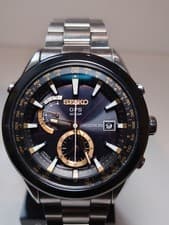 SEIKO ASTRON GPS Radio Wave Solar Men's Watch Titanium 7X52-0AA0 / SBXA005 Used