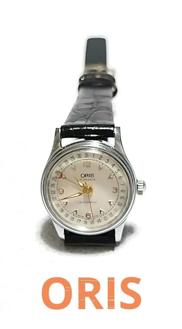 ORIS Pointer Date 7405 Automatic Watch Exhibition Caseback Vintage Limited