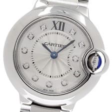 CARTIER Baron blue SM WE902073 11P diamond Quartz Ladies Watch_953407