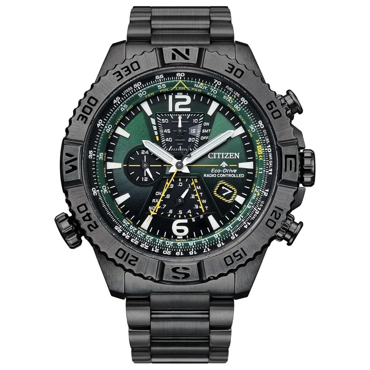 Citizen Navihawk Promaster AT8227-56X A-T Green Dial Eco-Drive Men's Watch