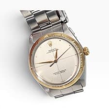 Rolex Oyster Perpetual 34 mm Two Tone Zephyr Automatic Watch 1008 Circa 1967