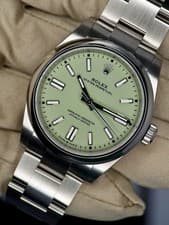 2025 Rolex Oyster Perpetual 41mm Green Pistachio Complete Set - 134300 OP41