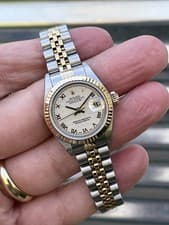 Rolex Lady-Datejust 26mm 79173 Box & Papers Pyramid Dial Two-tone
