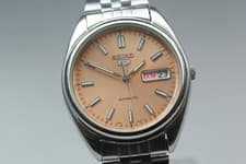 [Near MINT] Seiko 5 Sports SNXA11 Salmon Dial Men's Automatic Watch from JAPAN