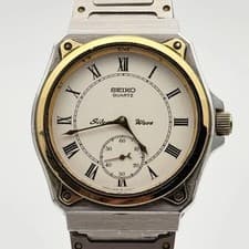 Seiko 80s Silver Wave 2628-0060 Vintage Watch B Rank Condition