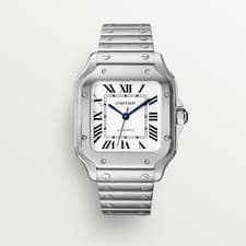 Cartier Santos WSSA0010 Unisex Automatic Silver Dial 35mm Midsize Stainless
