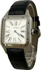 Cartier Santos Dumont LM WSSA0022 4240 Silver 31mm Unisex Watch Excellent A6352