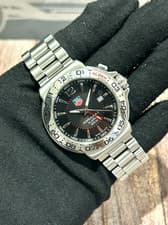 TAG HEUER Formula 1 alarm WAC111A Date black Dial Quartz Men's Watch b332