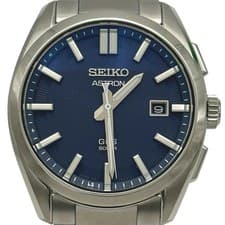 SEIKO Astron SBXD033(3X32-0AA) Blue Solar Mens Watch #OK1476