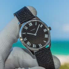 Fears Redcliff 'Edwin Fear Edition'  38mm Watch Black Roman Dial