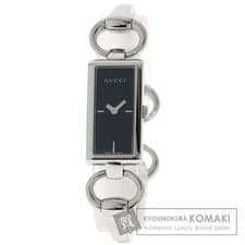 Gucci YA119 Square Watch Stainless Steel Black Used