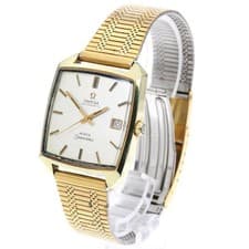 OMEGA MEISTER SEAMASTER 33mm SS/GP Automatic Date Watch #C1990