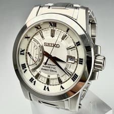 Seiko Premier Kinetic Watch with Roman Letters (Working/Sapphire Glass) Men's