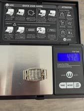 Over 4 Grams Solid 14k White Gold Watch Case