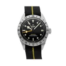 Tudor Black Bay Pro Steel Automatic 39mm Black Dial Fabric Strap Watch 79470