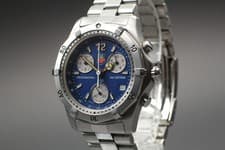 [N MINT] T ag Heuer Professional 2000 CK1112 Chronograph Blue Quartz Mens watch