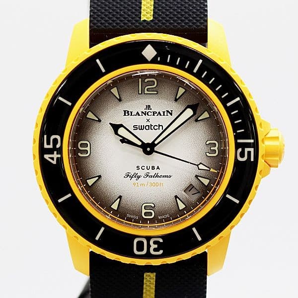 Blancpain Swatch SO35P100 Mens Automatic Working Vintage Japan Rare Dress Watch