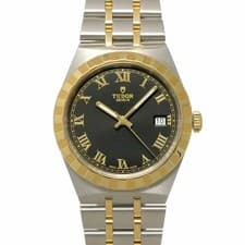 TUDOR Royal 28503 YG Automatic Date Black Dial Mens Watch 90321241