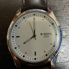 B:MING by BEAMS Brown Silver Watch Men's Fashion Timepiece