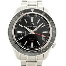 Seiko Grand SBGE201 9R66-0AA0 Black Dial Men's Watch GZl1gtek