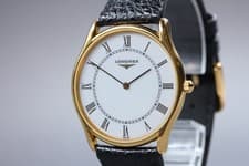 [Near MINT] LONGINES La Grand Classique L4.617.2 Gold White Roman Men's Watch