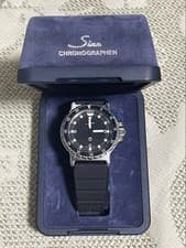 Sinn 815 Men Diver Watch Quartz Black Dial Rare Vintage Used W/B Working Japan