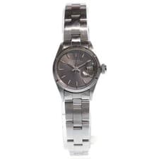 Rolex Oyster Perpetual Date Grey Dial Stainless Automatic Ss at 6517 Watch Used
