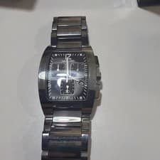 Movado Fiero #89 H1 1453 Swiss Quartz Chronograph Tungsten SS Watch 32MM $3495