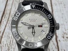 GUCCI 126.2 Sport Timeless Men's Analog Watch Silver Case Size 46mm Used