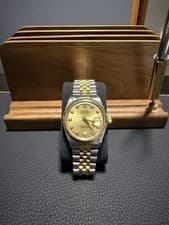 Rolex Yellow Gold Oyster Perpetual Datejust Champage Dial