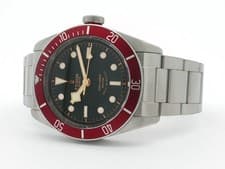 Tudor Black Bay Heritage 41mm Black Dial Red Bezel Stainless Steel 79220R