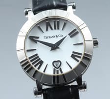Tiffany &Co. Atlas White Dial Date Quartz T10065451 30mm Ladies Watch