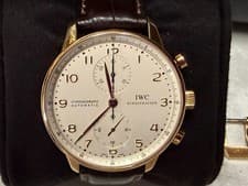 IWC 18K Rose Gold Portugieser Chrono  41mm w/18K IWC Deployment Buckle