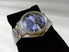Seiko Lord Matic LM SP5206-6110 Automatic Watch Blue Dial Leather Strap Used