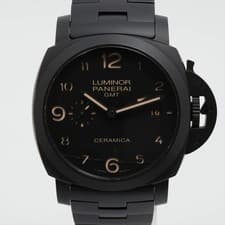 Panerai Luminor 1950 3Days GMT Tuttonero PAM00438 CE×TI CE×SS AT black dial 3 Ex