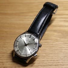 Citizen Alarm 4H Hand Wound Watch White Dial Silver Ring Vintage Authentic