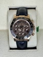 Rolex Cosmograph Daytona 116515LN Black Two-Piece Strap Black Bezel Full Set