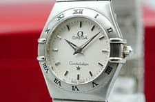 N MINT Vintage 1998 OMEGA Constellation Cal.1456 Qz Silver 25mm Women Watch