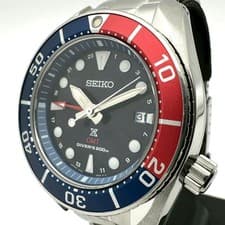 Seiko SBPK005/5K65-0AA0 Prospex Scuba Diver Solar GMT Watch Used From Japan