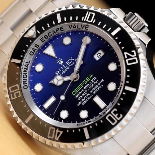 2016 CARD ROLEX 116660 SEA-DWELLER DEEPSEA D-BLUE JAMES CAMERON STEEL WATCH