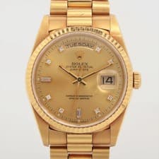 Rolex Day-Date 18238A YG YG AT Champagne-Face