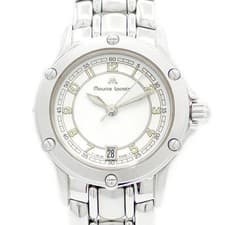 Maurice Lacroix Calypso SS Quartz Watch White Silver Dial